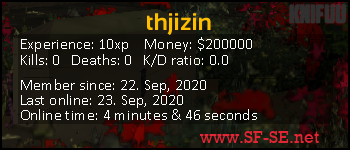 Player statistics userbar for thjizin