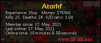 Player statistics userbar for Atorkf