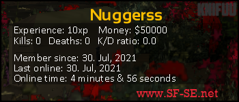 Player statistics userbar for Nuggerss