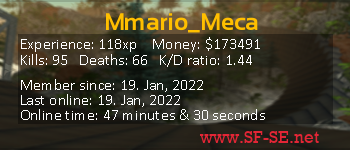 Player statistics userbar for Mmario_Meca