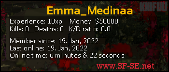 Player statistics userbar for Emma_Medinaa