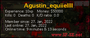 Player statistics userbar for Agustin_equiiellll