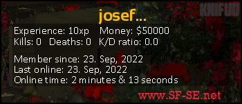 Player statistics userbar for josef...