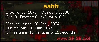Player statistics userbar for aakk
