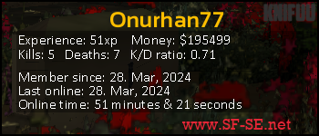 Player statistics userbar for Onurhan77