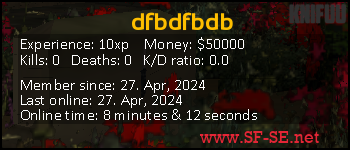 Player statistics userbar for dfbdfbdb