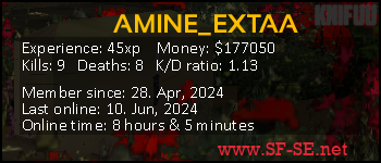 Player statistics userbar for AMINE_EXTAA